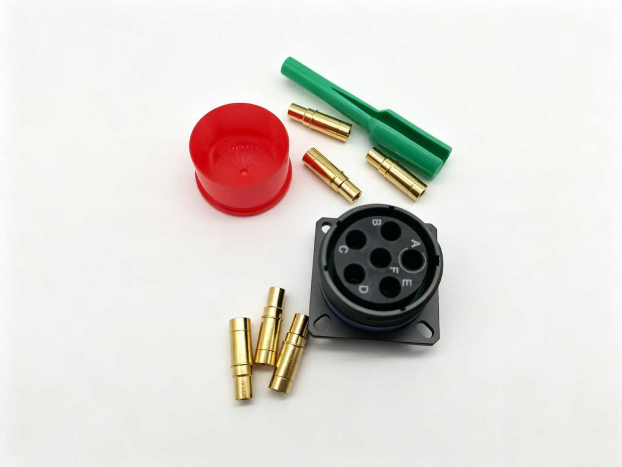 D38999/20WH06SN Waterproof Female Circular Socket Industrial Panel Mount Connector