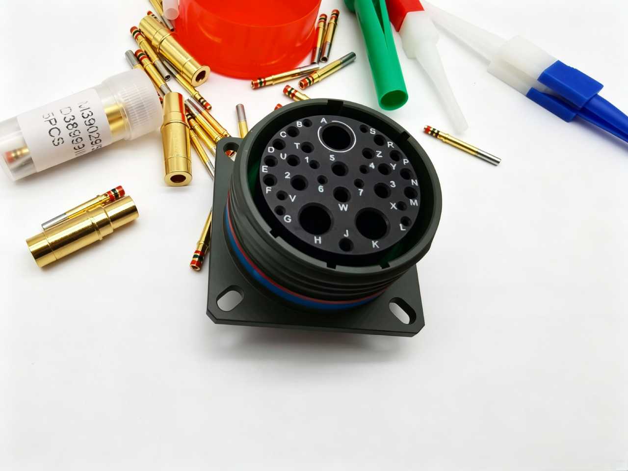 D38999/20WJ20SA Circular Crimp Female Connector 20 Contacts Industrial Shielded Circular Receptacle Socket