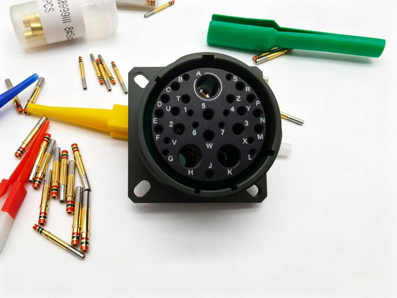 D38999/20WJ20SB Electric Circular Aviation Connector 20 Pin Shielded Industrial Electrical Receptacle Socket