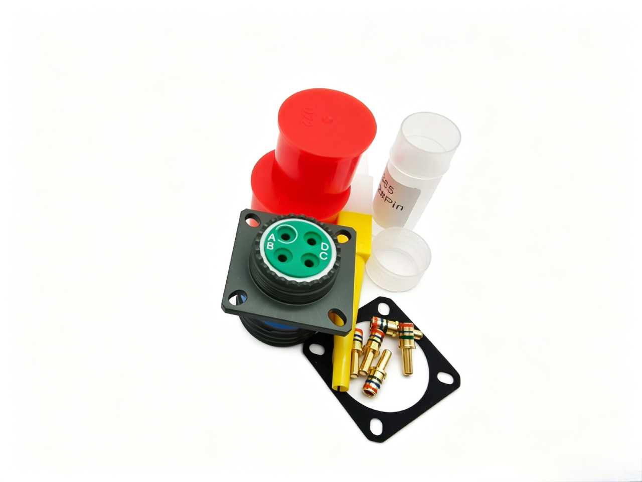D38999/20WD04PN Circular Matching Plug Socket Brand Cable Supporting Round Industrial Connector