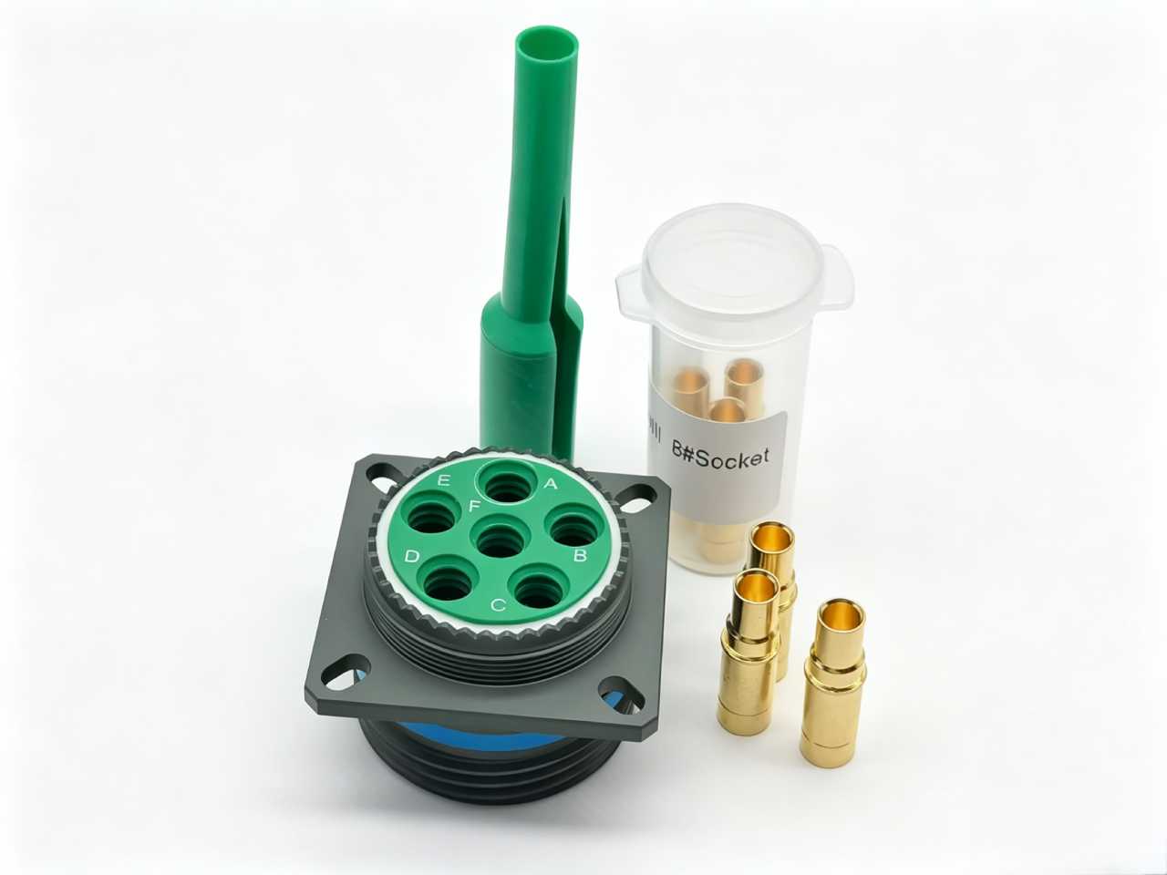 D38999/20WH06SD Circular Connector Matching Brand Cable Russia Standard Shielded Industrial Wiring Socket Connector