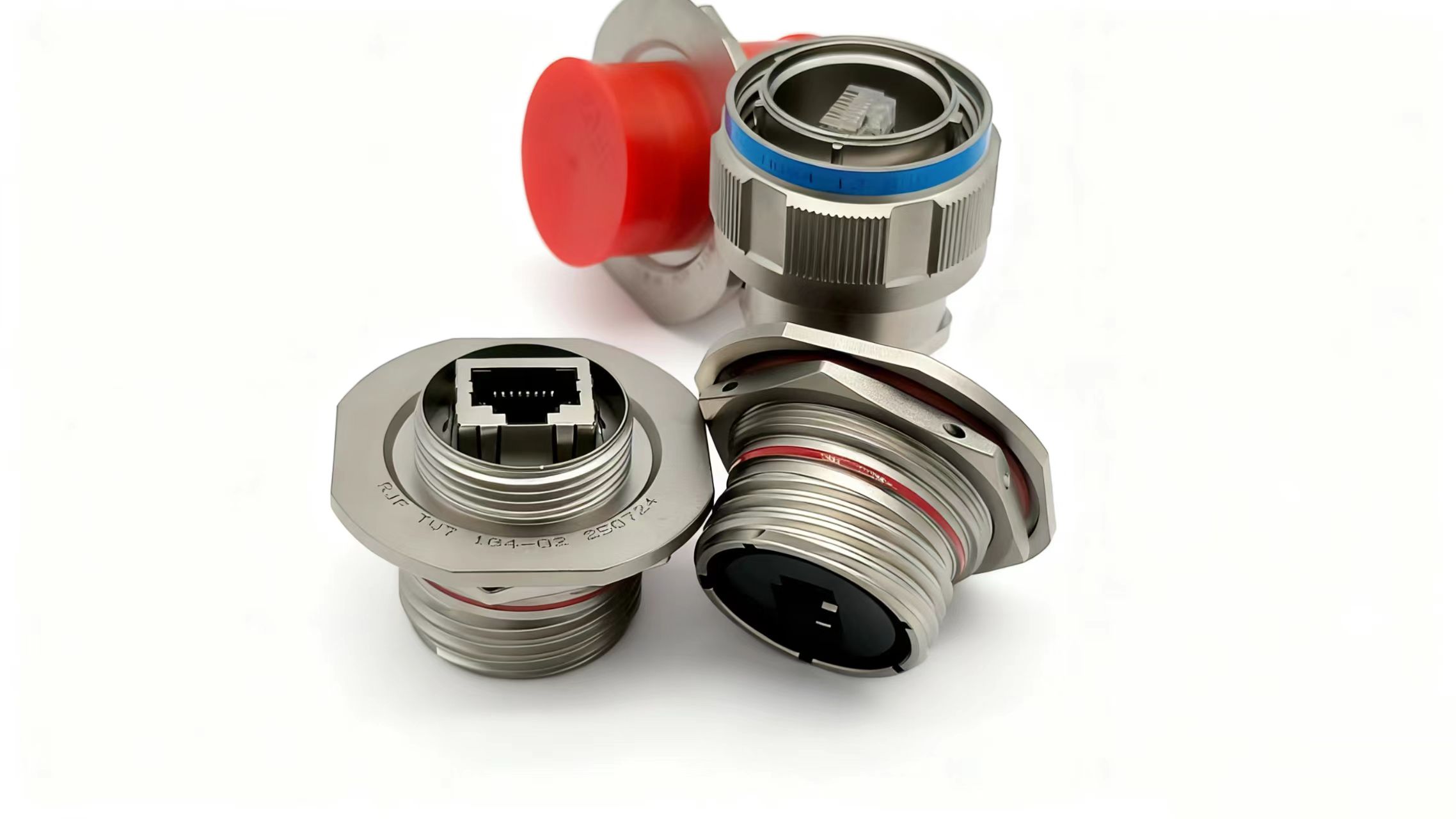 RJFTV71G4-02 RJF TV Series Rugged Circular RJ45 Ethernet Connector